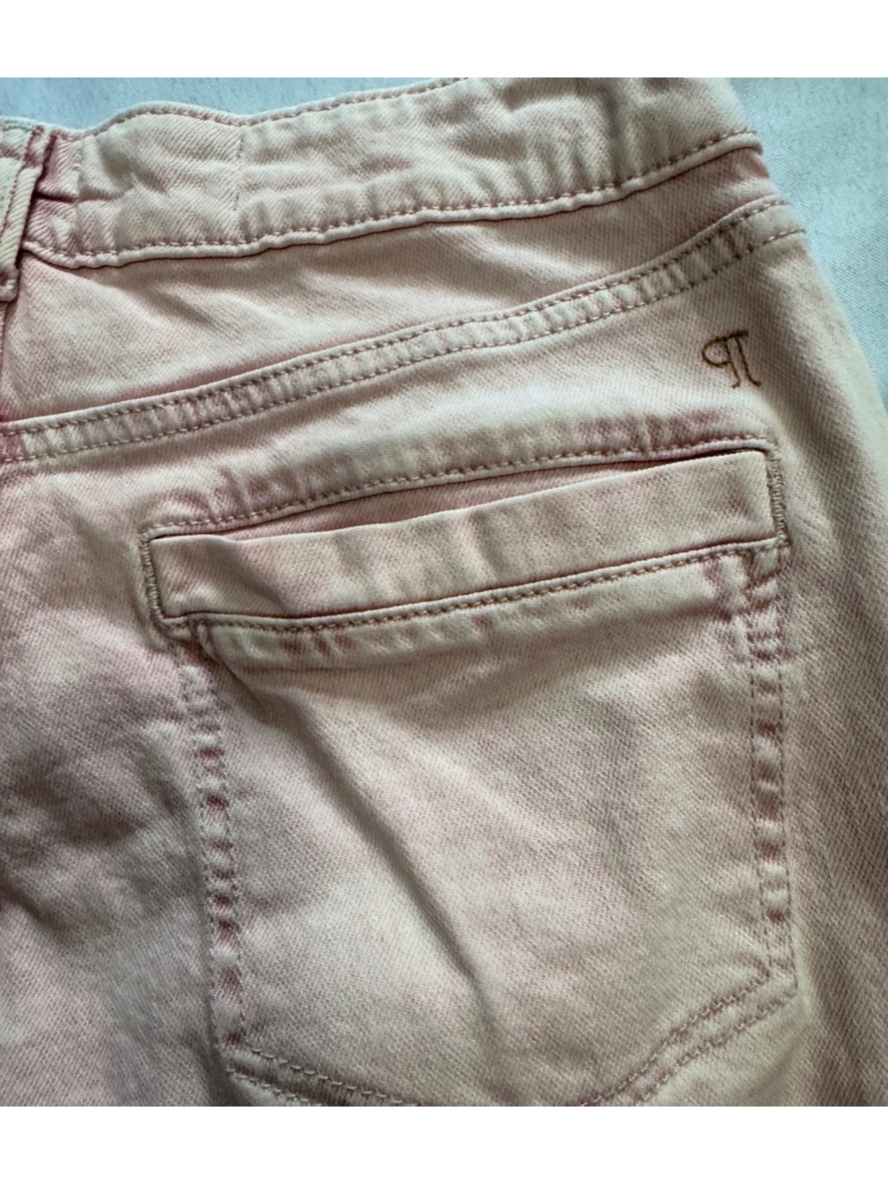 Anthro Pilcro Pink Baggy Wide Leg Cuff Optional Jeans EUC Size 26 Oversized EUC - Picture 8 of 8